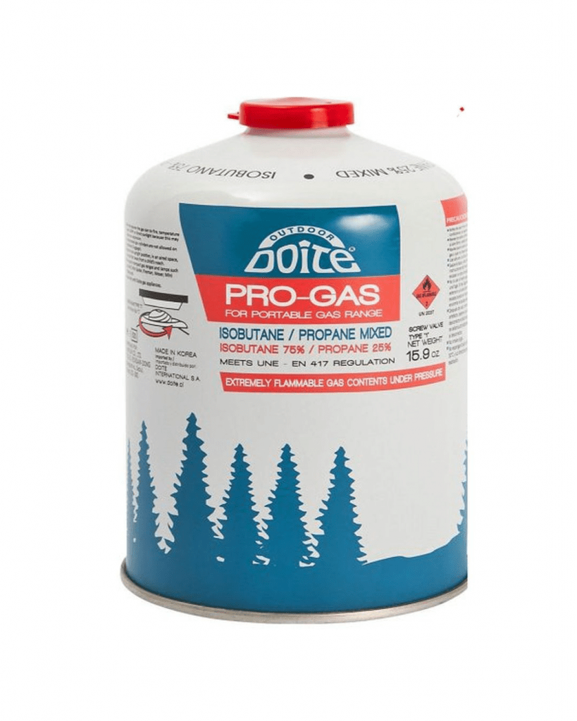 Balón de gas portátil Doite de 450gr para campamento