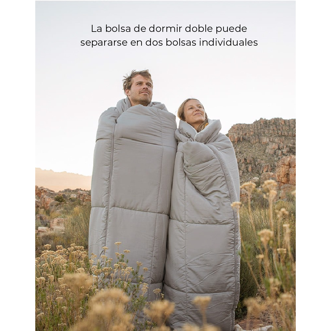 Saco de Dormir Impermeable Para 2 Personas con 2 Almohadas Saco de Dormir  Doble