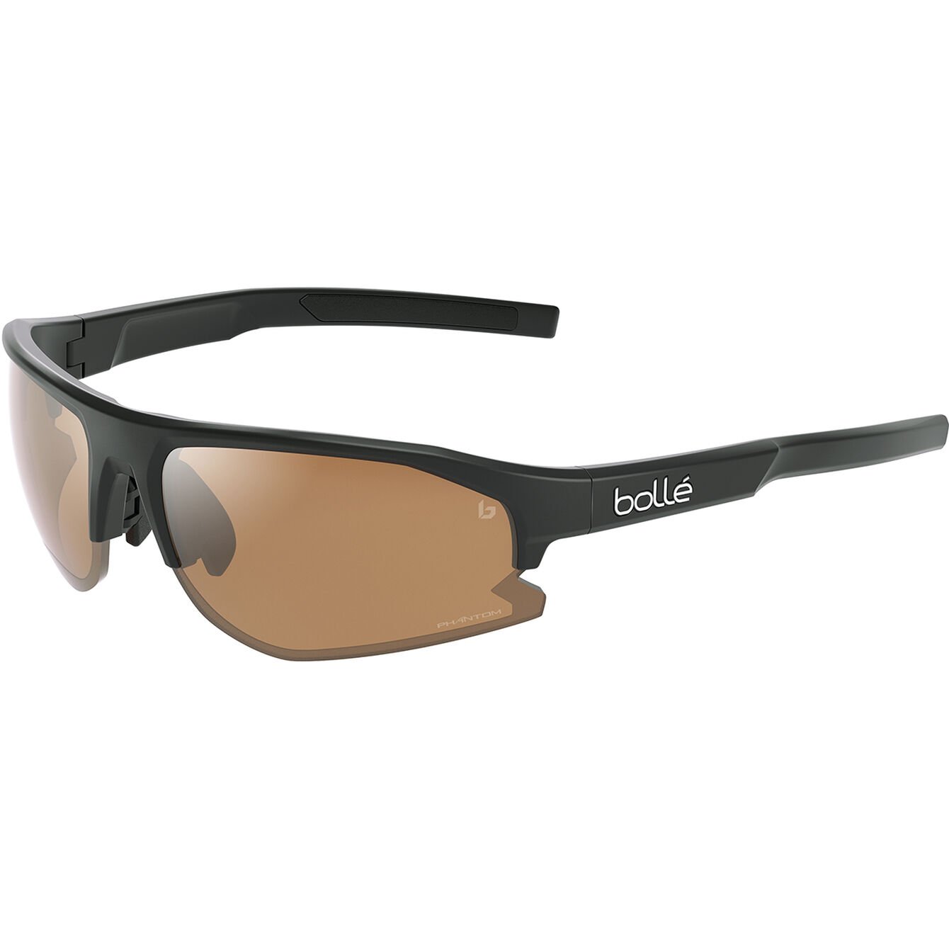 Lentes Bolt 2.0 Black Matte | Phantom Brown Gun Photochromic (Cat 2-3) - Bollé