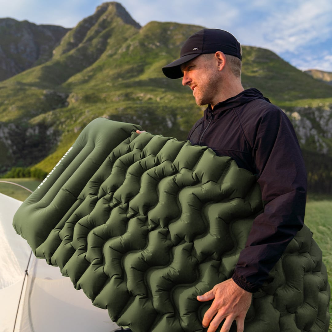 Colchoneta inflable con inflador de pie FC-01 Naturehike-08