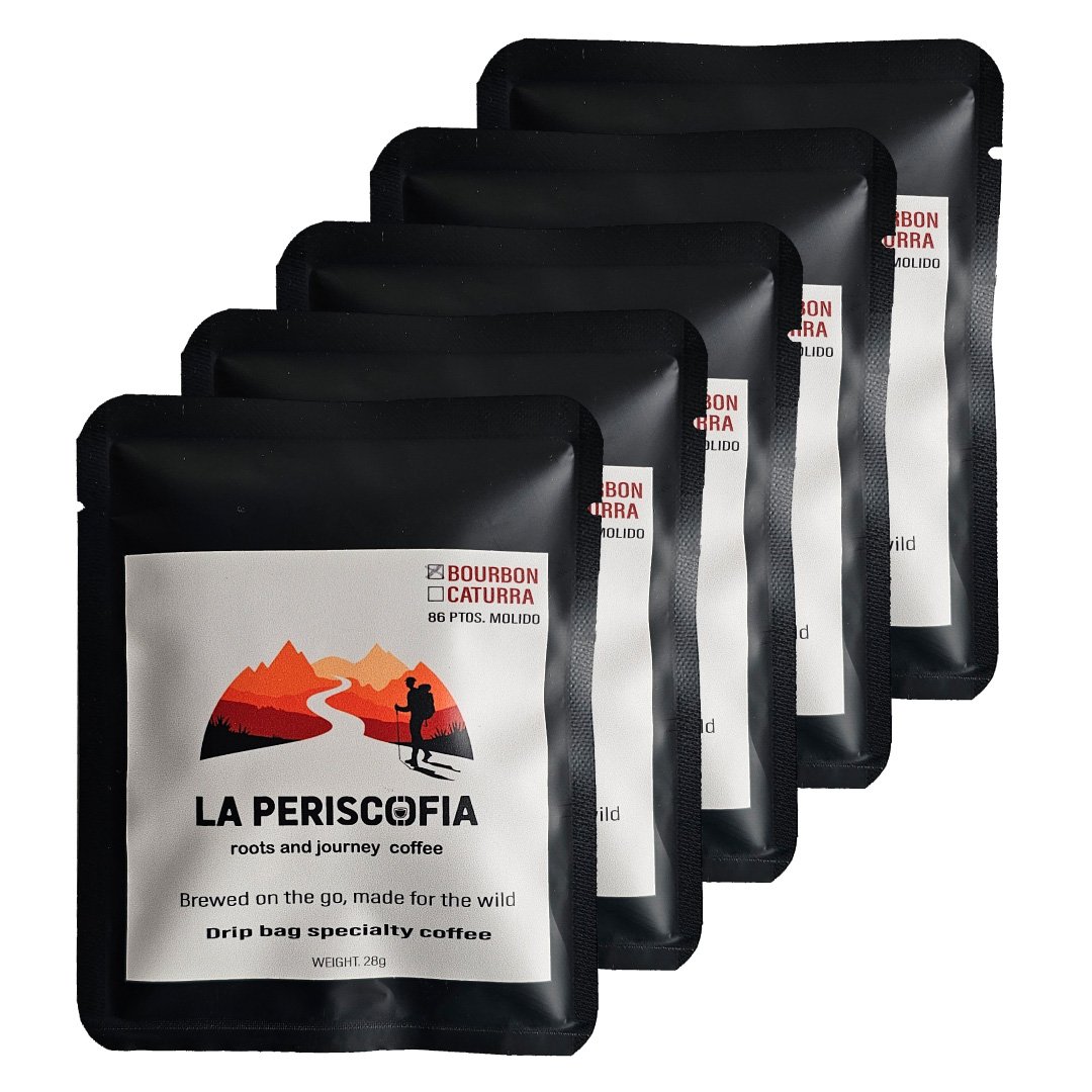Drip bags de café de especialidad Bourbon (x5) - La Periscofia