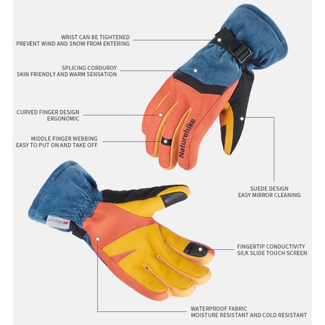 Guantes de nieve Sheepskin Naturehike-05