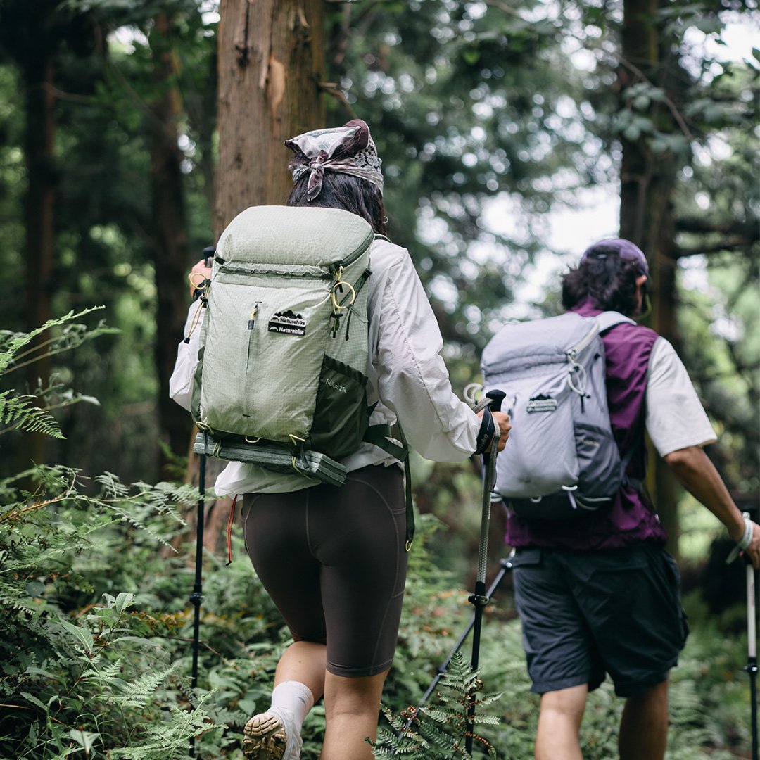 Mochila Helium 25L Naturehike Verde y morada-02