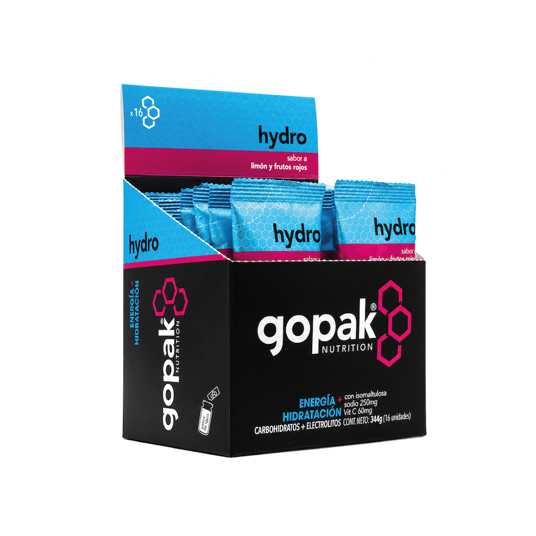 Bebida hidratante en polvo Gopak Hydro (x16 sticks)